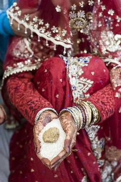 Hindu wedding function Kanyadaan Uttar Pradesh India Asia Copyright: xArun... Foto stock