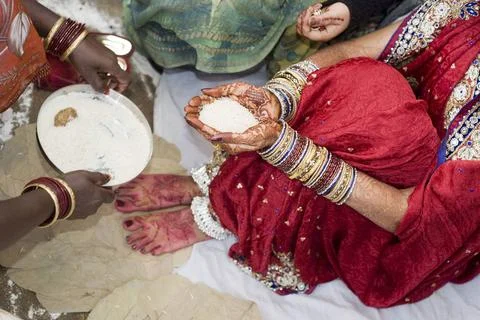 Hindu wedding function Uttar Pradesh India Asia Copyright: xArunxMishra/Di... Foto stock