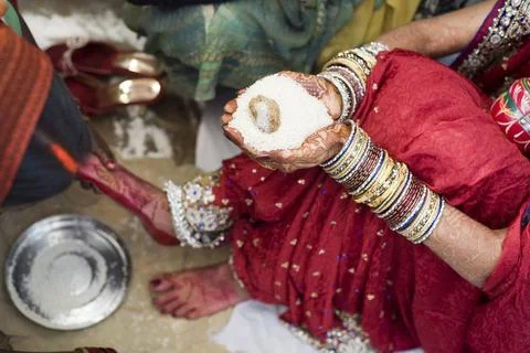 Hindu wedding function Uttar Pradesh India Asia Copyright: xArunxMishra/Di... Foto stock