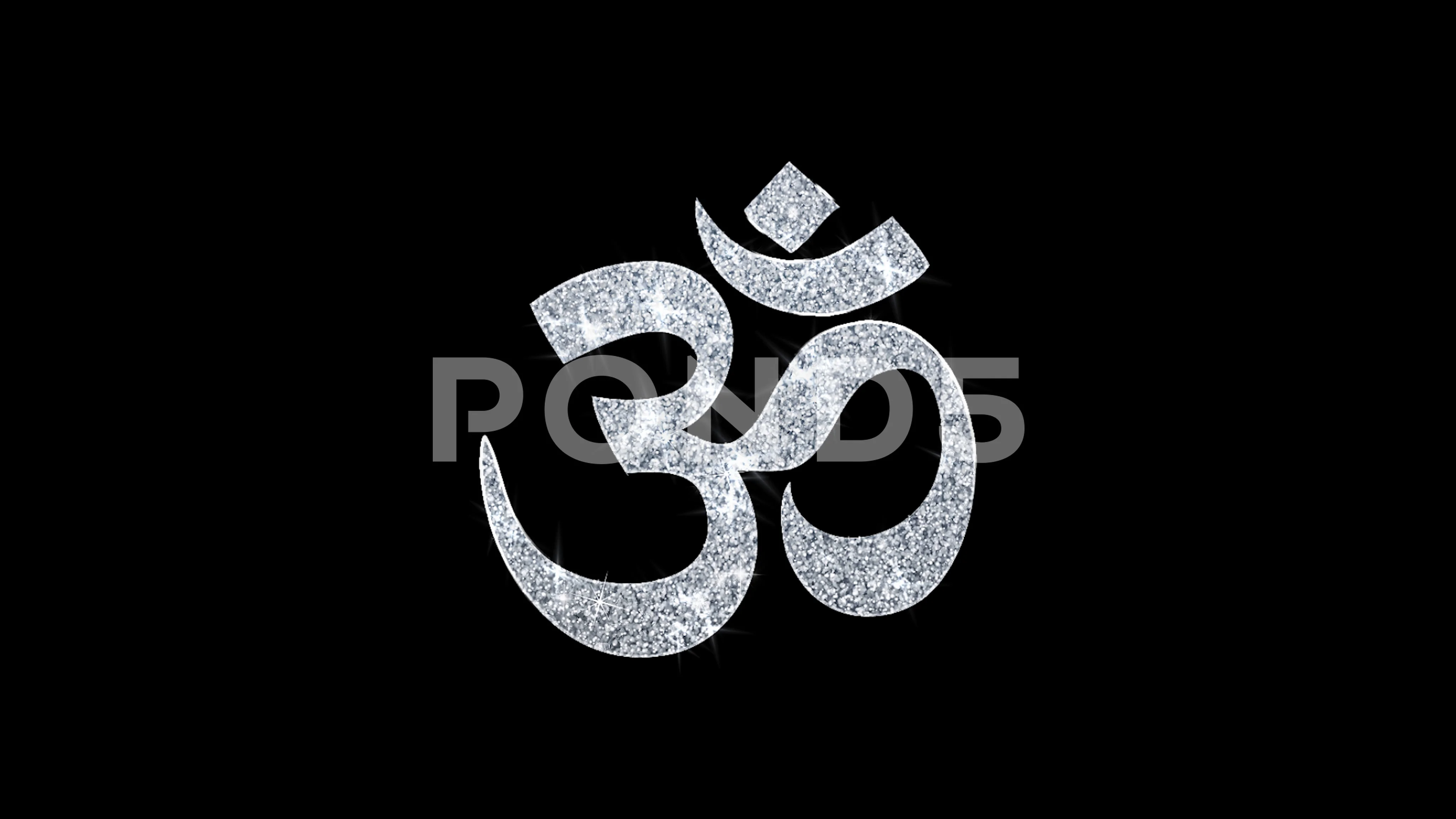 Hinduism, meditation, om, yoga hindu sym, Stock Video