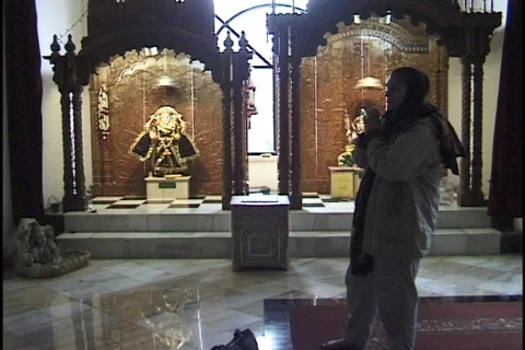 Hindus Praying at Shrines 2 Stock Footage 297709