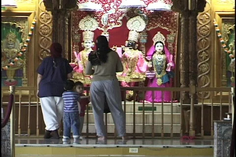 Hindus Praying at Shrines 4 Stock Footage 297712