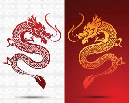 Hinese Dragon Stock Illustration