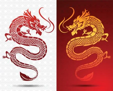 Hinese Dragon Illustrazione stock