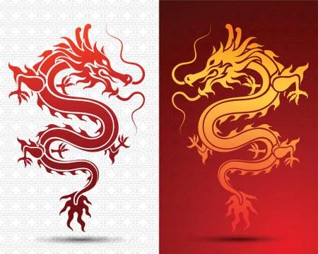 Hinese Dragon Stock Illustration