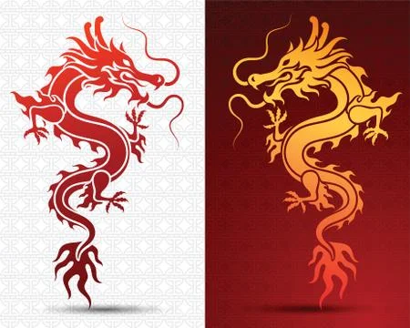 Hinese Dragon Stock Illustration