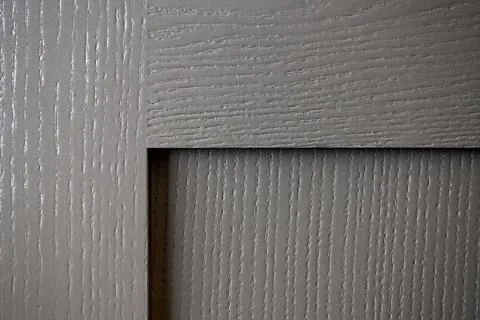 Hinge cabinet of kitchen moss grey cupboard door metal furniture isolated under Foto stock