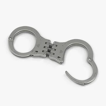 Hinged Handcuffs 3D Model