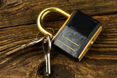 Hinged lock Stock Photos