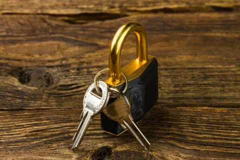 Hinged lock Stock Photos