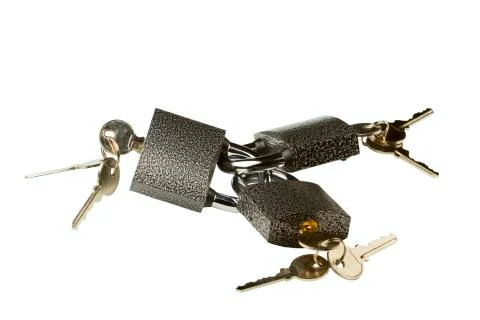 Hinged locks Stock Photos