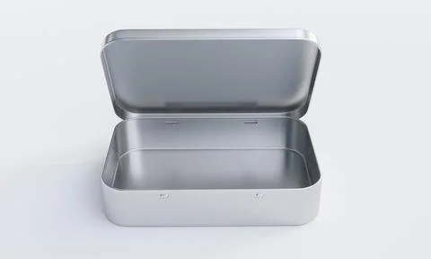 Hinged Tin Boxes Stock Illustration