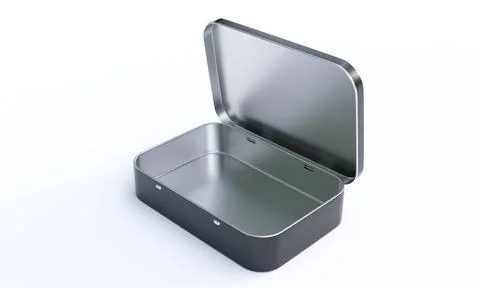 Hinged Tin Boxes Stock Illustration