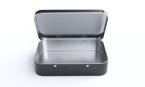 Hinged Tin Boxes Stock Illustration