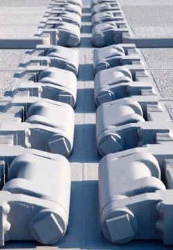 Hinges with locks Stock Photos