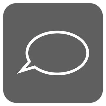 Hint Cloud Flat Squared Vector Icon Illustrazione stock