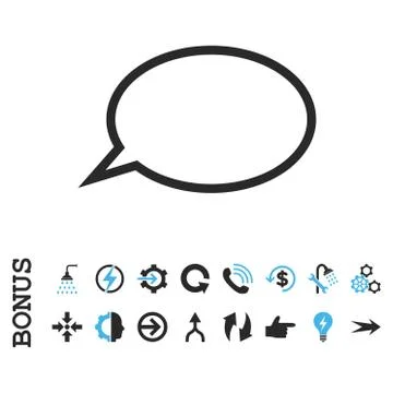Hint Cloud Flat Vector Icon With Bonus Stock Illustration