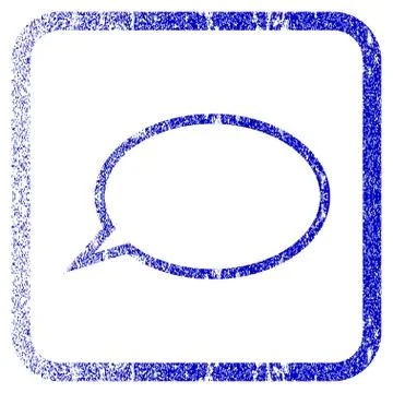 Hint Cloud Framed Textured Icon Illustrazione stock