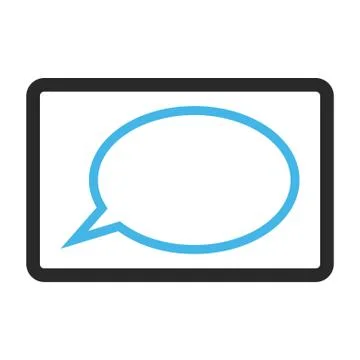 Hint Cloud Framed Vector Icon Free Stock Illustration