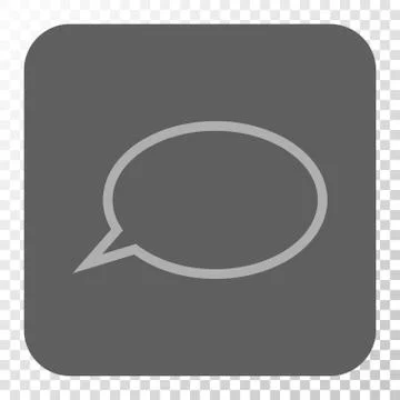 Hint Cloud Rounded Square Button Illustrazione stock