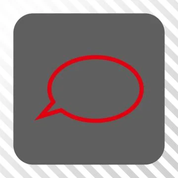 Hint Cloud Rounded Square Button Stock Illustration