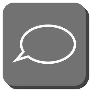 Hint Cloud Rounded Square Glyph Icon Illustrazione stock