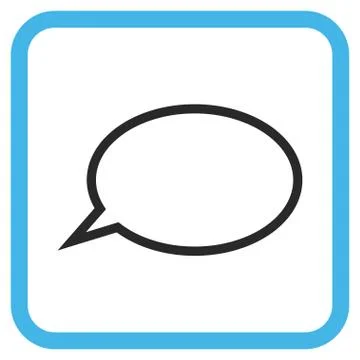 Hint Cloud Vector Icon In a Frame Ilustración de archivo