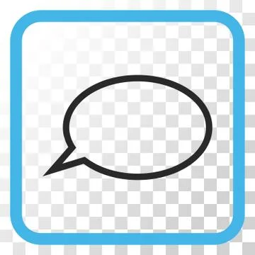 Hint Cloud Vector Icon In a Frame イラスト素材