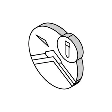 Hip and ridge caps isometric icon vector illustration Stock Illustration