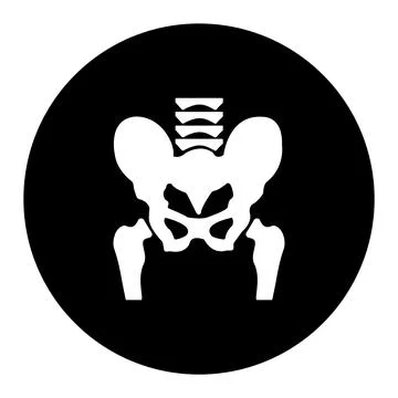Hip Bone icon Stock Illustration
