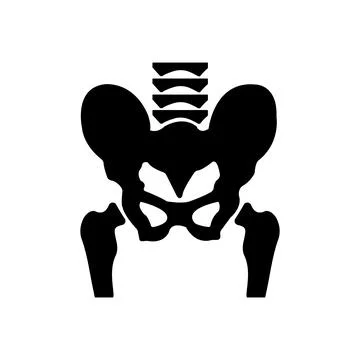 Hip Bone icon Stock Illustration