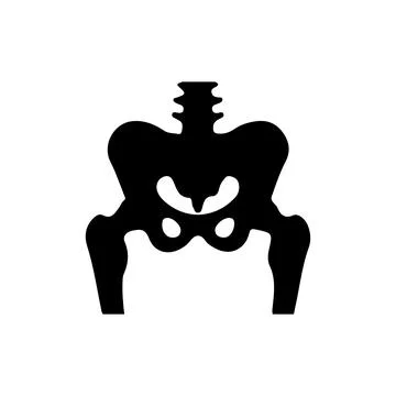 Hip Bone icon Stock Illustration