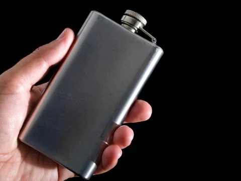 Hip flask Stock Photos