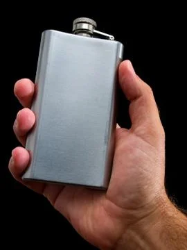 Hip flask Foto stock