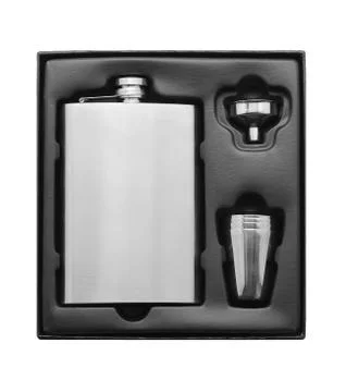Hip flask Stock Photos