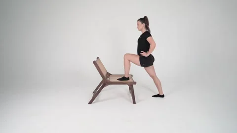 Hip flexor stretch Stock Footage 314195251