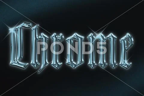 Hip Hop Chrome Text Effect PSD Template