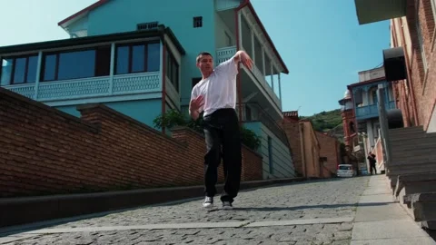 Hip hop dancer Stock Footage 242146450