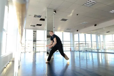 Hip hop dancer making different movements. Foto stock