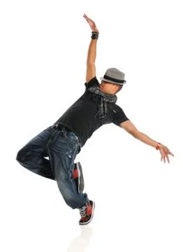 Hip Hop Dancer Performing Stock Photos