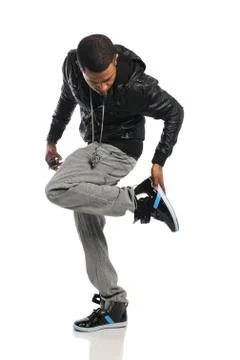 Hip Hop Dancer Performing Stock Photos