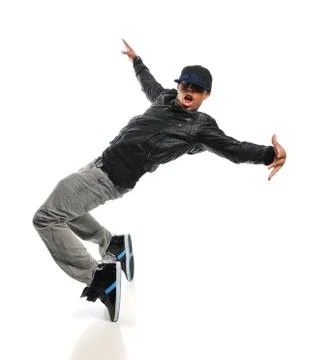 Hip Hop Dancer Performing Stock Photos