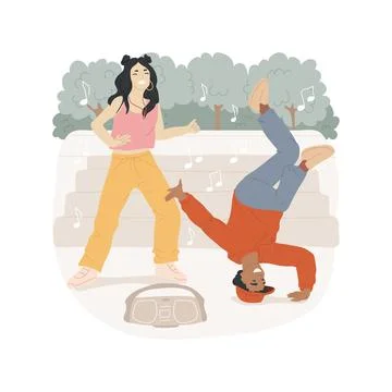 Hip hop isolated cartoon vector illustration. Stock Illustration