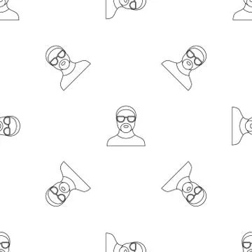 Hip hop man pattern seamless Stock Illustration