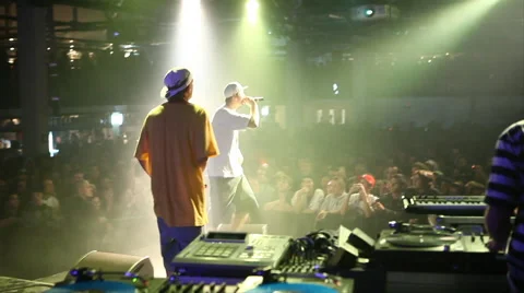 Hip hop performance two artists Stock Footage 44218777