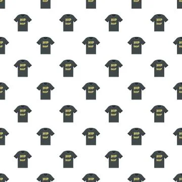 Hip hop tshirt pattern seamless vector Stock Illustration