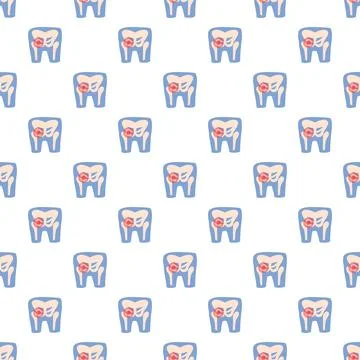 Hip pain illustration seamless pattern medical background Stock Illustration