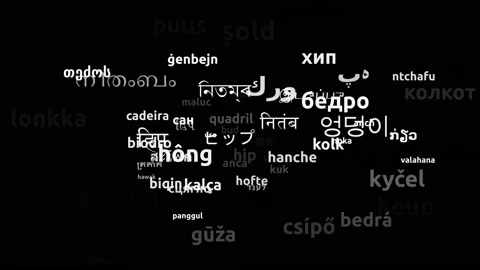 Hip Translated in 64 Worldwide Languages Endless Looping 3d Zooming Wordcloud Stock Footage 145205441