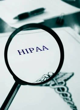 HIPAA document Stock Photos