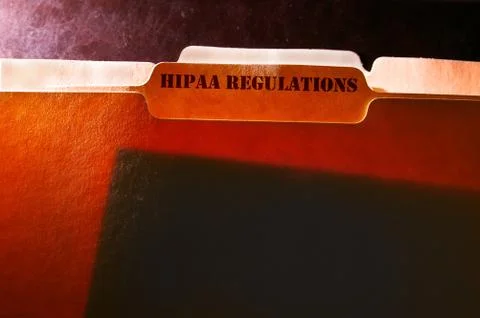 Hipaa file folders Stock Photos